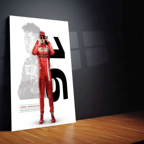 Charles Leclerc F1 Metal Poster ? Ferrari Racing Wall Art - Image 2