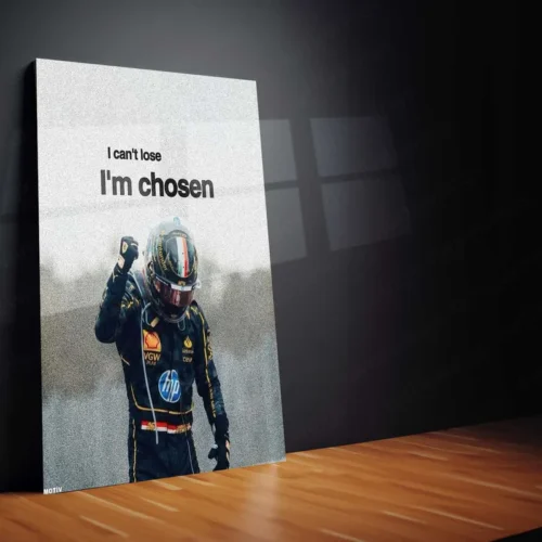 I?m Chosen ? Gabriel Bortoleto Racing Motivation Metal Poster | F2/F3 Motorsport Wall Art - Image 2