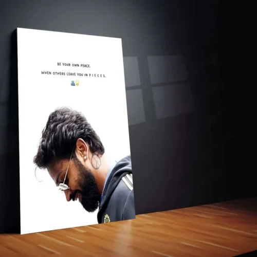 Hardik Pandya Metal Poster ? Cricket Legend Wall Art - Image 2