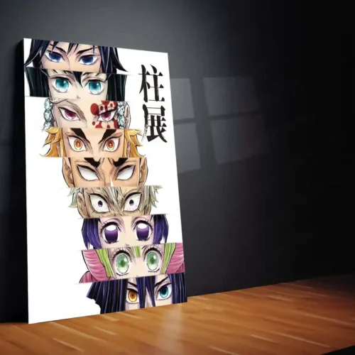 Eyes of the Hashira ? Demon Slayer Pillars Art Metal Poster | Kimetsu no Yaiba Wall Frame - Image 2