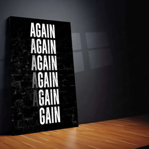 Gym Quote Metal Poster ? Motivational Fitness Wall Art | Hustle & Strength Decor - Image 2