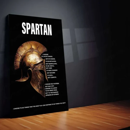Spartan Warrior Metal Poster ? Ancient Strength & Glory Wall Art - Image 2