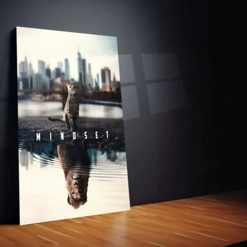 Mindset Metal Poster | Motivational Wall Art | Success & Growth Decor - Image 2