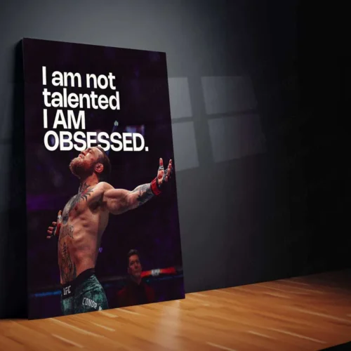 Conor McGregor Quote Metal Poster ? Motivational MMA Wall Art | Fighter Mindset Decor - Image 2