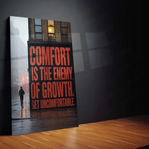 Motivational Metal Poster | Mindset x Visual Wall Art | Premium Aluminum Print 01 - Image 2