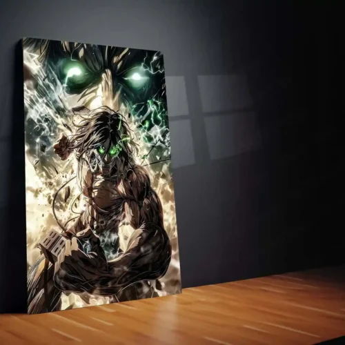 Anime Metal Poster | Eren Yeager (Attack Titan) ? Attack on Titan Metal Poster | Shingeki no Kyojin Wall Frame - Image 2
