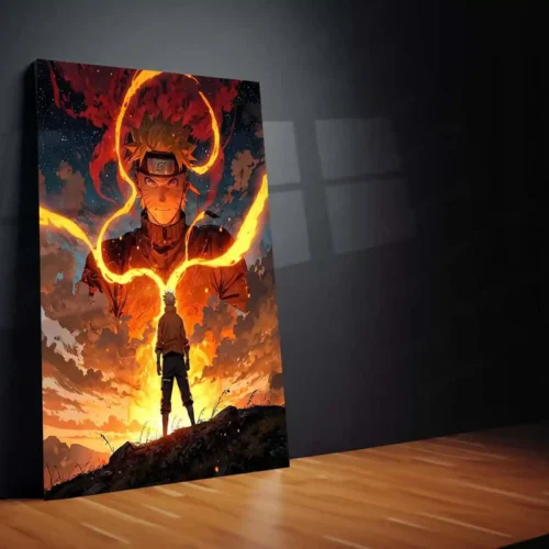Anime Metal Poster | Naruto Uzumaki ? The Fire Within Metal Poster | Naruto Shippuden Anime Wall Frame - Image 2