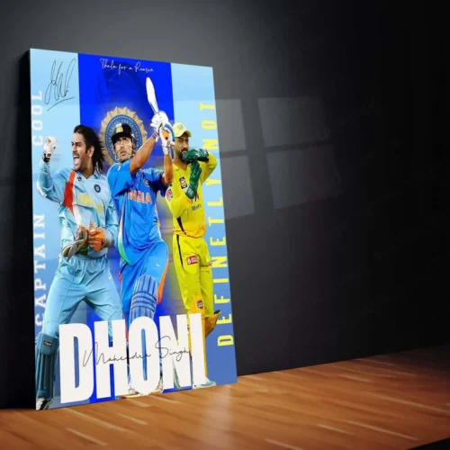 Cricket Metal Poster | MS Dhoni Thala 07 Metal Poster ? The Heart of Chennai Super Kings 1 - Image 2