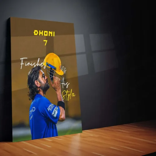 Cricket Metal Poster | MS Dhoni Thala 07 Metal Poster ? The Heart of Chennai Super Kings 2 - Image 2