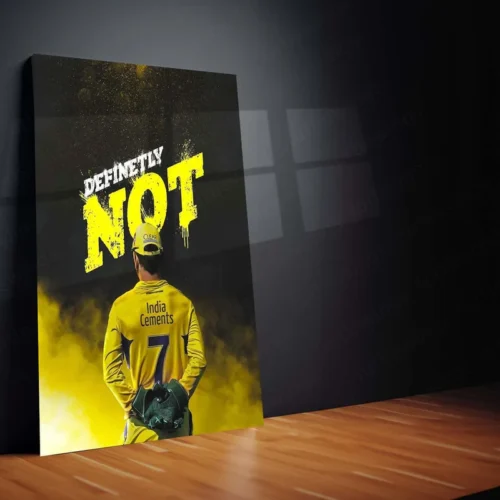Cricket Metal Poster | MS Dhoni Thala 07 Metal Poster ? The Heart of Chennai Super Kings 3 - Image 2