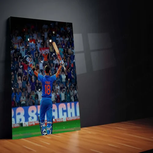 Cricket Metal Poster | Virat Kohli Metal Poster | Cricket Legend Wall Art - Image 2