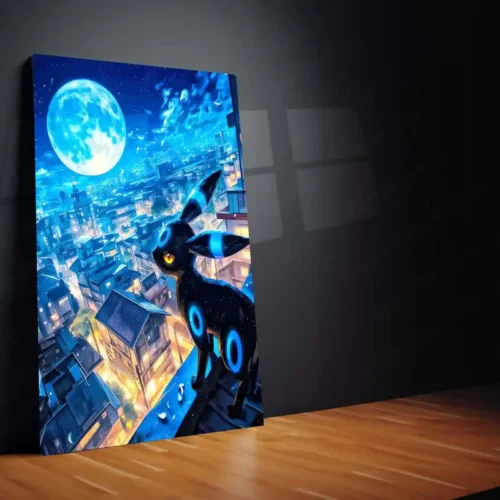 Umbreon?s Midnight Watch ? Pok?mon Metal Poster | Dark-Type Eeveelution Wall Frame - Image 2