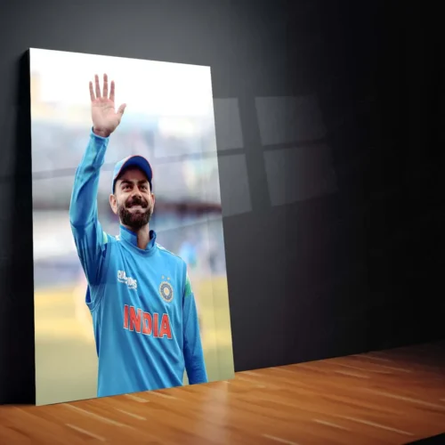Cricket Metal Poster | Virat Kohli Metal Poster ? Iconic Cricket Legend Wall Art 1 - Image 2