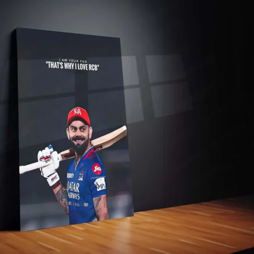Cricket Metal Poster | Virat Kohli Metal Poster ? Iconic Cricket Legend Wall Art 4 - Image 2