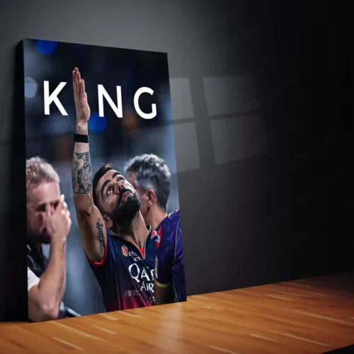 Cricket Metal Poster | Virat Kohli Metal Poster ? Iconic Cricket Legend Wall Art 6 - Image 2