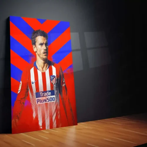 Antoine Griezmann Atl?tico Madrid Chevron ? Metal Frame | Stylish Football Wall Poster - Image 2