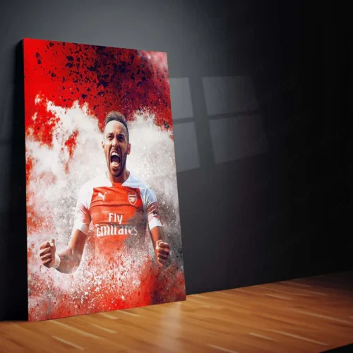 Arsenal Player Celebration ? Red Kit with Emirates & Puma Logo ? Metal Frame | Iconic Gunners Wall Art - Image 2