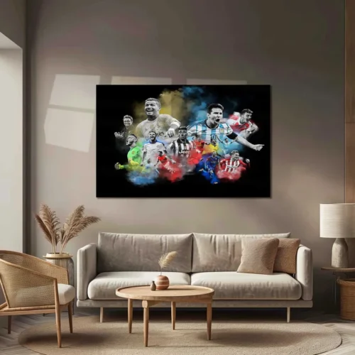 Beautiful Football ? Metal Frame | Artistic Football Wall Poster | Stylish Game-Inspired Decor for Fans & Players - Image 3