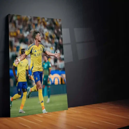 Cristiano Ronaldo Metal Frame | Football Legend Wall Art | CR7 Poster - Image 2