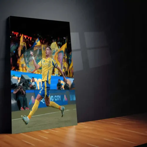 Cristiano Ronaldo Metal Frame | Football Legend Wall Art | CR7 Poster 01 - Image 2