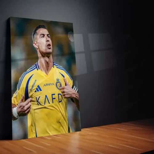 Cristiano Ronaldo Metal Frame | Football Legend Wall Art | CR7 Poster 02 - Image 2