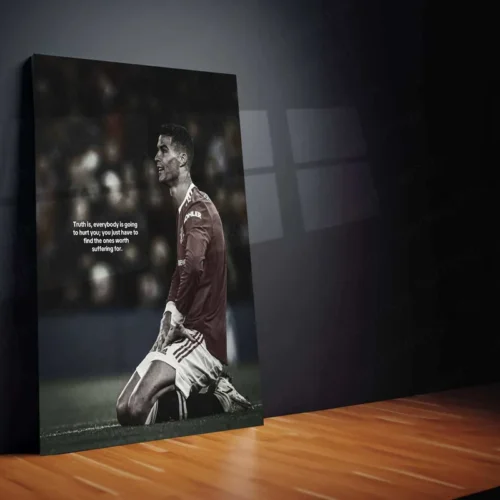 Cristiano Ronaldo Metal Poster | Football Legend Wall Art | CR7 Sports Decor - Image 2