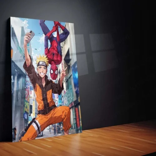 Anime Metal Poster | Naruto & Spider-Man Metal Poster ? The Ultimate Hero Crossover - Image 2