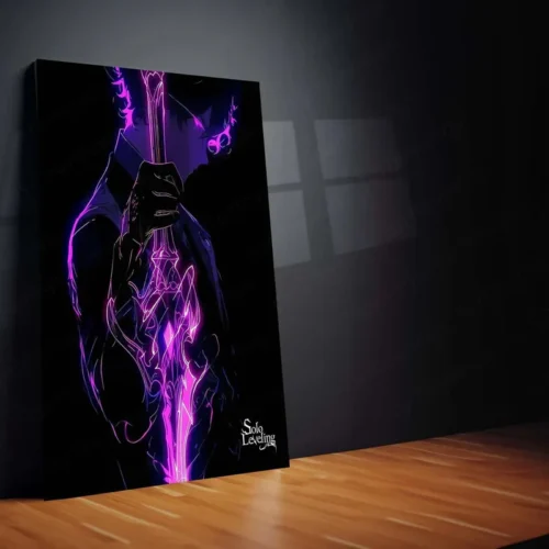 Solo Leveling Metal Poster | Sung Jin-Woo Shadow Monarch Wall Art | Anime Manhwa Decor 12 - Image 2