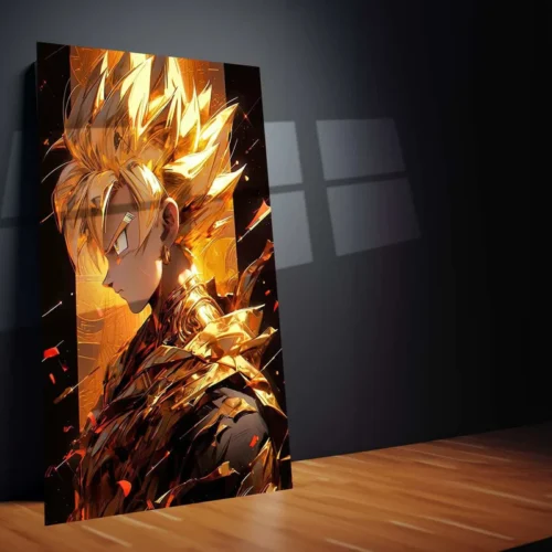 Goku Dragon Ball Z Metal Poster | Saiyan Warrior Wall Art | Anime Power-Up Decor - Image 2
