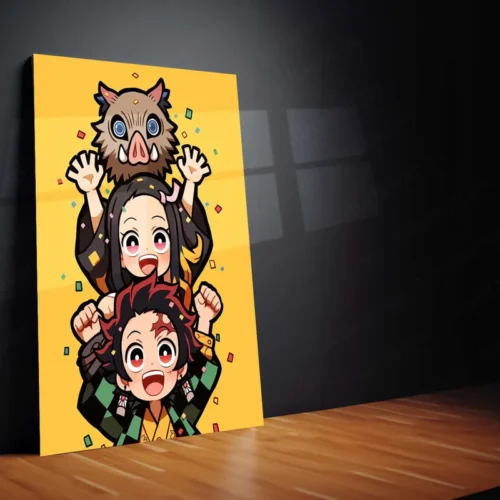 Tanjiro & Nezuko Metal Poster ? Demon Slayer Anime Wall Art - Image 2