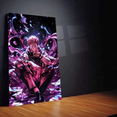 Sukuna Metal Poster ? King of Curses | Jujutsu Kaisen Wall Art | Dark Power Decor 2 - Image 2
