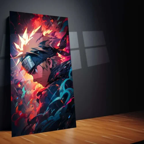 Kawaii Naruto Metal Poster | Cute Anime Wall Art | Adorable Ninja Aesthetic 6 - Image 2