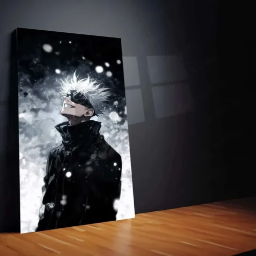 Gojo Satoru Metal Poster ? Iconic Jujutsu Kaisen Character Art | Powerful Anime Wall Decor - Image 2