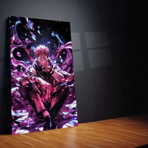 Sukuna Metal Poster ? King of Curses | Jujutsu Kaisen Wall Art | Dark Power Decor 2 - Image 2
