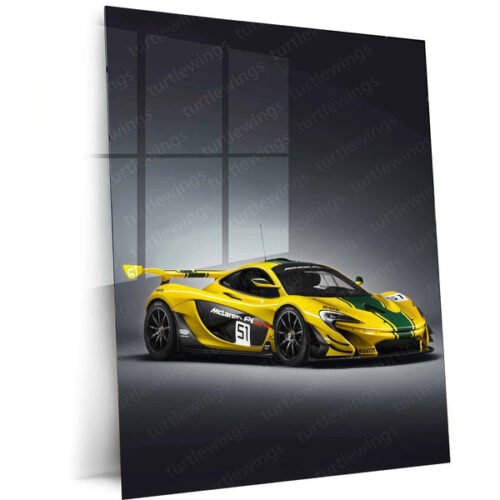 2015 McLaren P1 GTR Metal Poster | Hypercar Performance & Luxury Wall Art