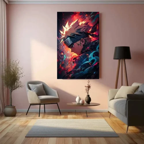 Kawaii Naruto Metal Poster | Cute Anime Wall Art | Adorable Ninja Aesthetic 6 - Image 3