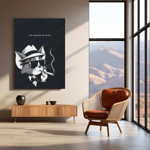 Tom Quote Metal Poster ? Classic Cartoon Wisdom | Funny Tom & Jerry Wall Art 2 - Image 3