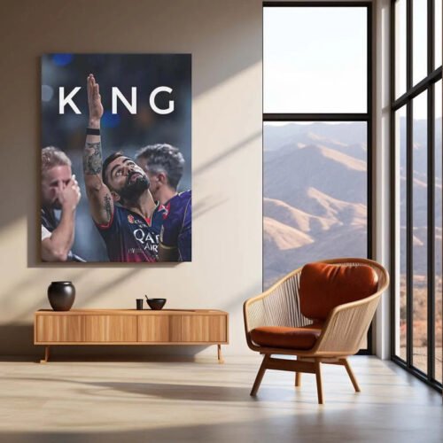 Cricket Metal Poster | Virat Kohli Metal Poster ? Iconic Cricket Legend Wall Art 6 - Image 3