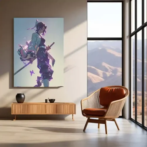 Shinobu Kocho ? Dance of the Butterflies Metal Poster | Demon Slayer Wall Frame 02 - Image 3