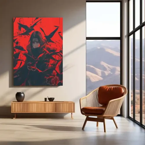 Itachi Uchiha ? Crows of Genjutsu Metal Poster | Naruto Wall Frame - Image 3
