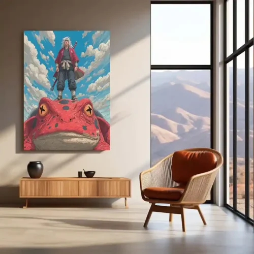 Anime Metal Poster | Jiraiya ? Toad Sage of Mount My?boku Metal Poster | Naruto Shippuden Wall Frame - Image 3