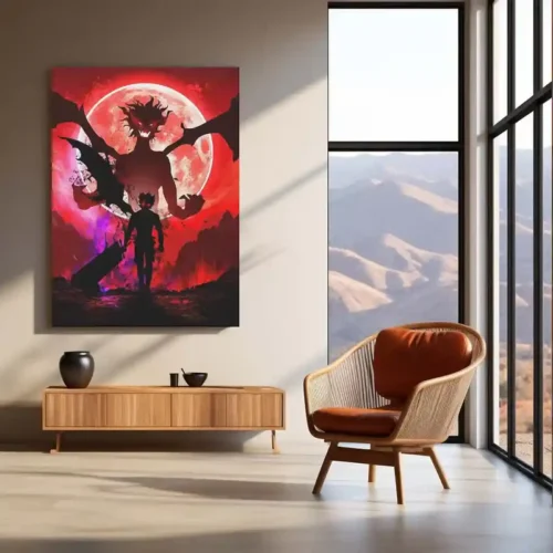 Asta Black Clover Anime Poster | Metal Frame Wall Art for Shonen Fans - Image 3