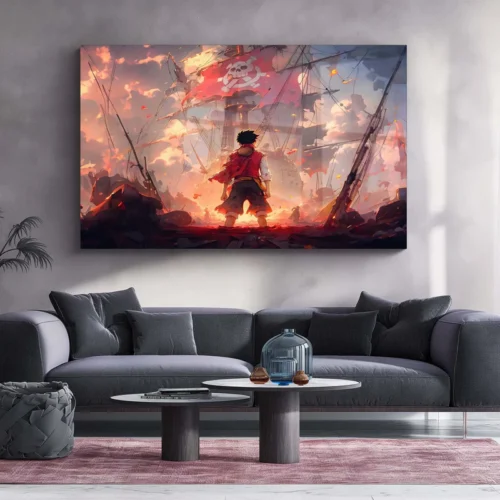 Luffy ? Metal Frame | One Piece Anime Wall Art | Monkey D. Luffy Poster for Otaku & Straw Hat Pirates Fans - Image 2