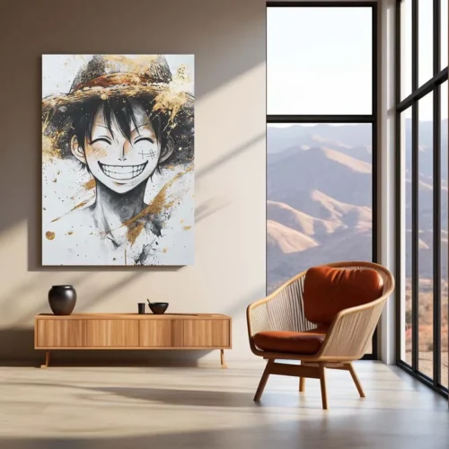 Anime Metal Poster | Monkey D. Luffy Metal Poster | One Piece Wall Art | Pirate King Anime Decor 01 - Image 3