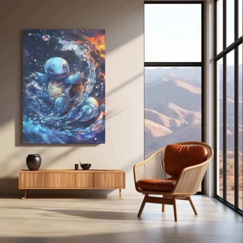 Squirtle Watercolor Metal Poster ? Pok?mon Wall Art for Fans & Collectors - Image 3