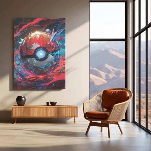 Master Ball Metal Poster ? Iconic Pok?mon Symbol in HD Design - Image 3