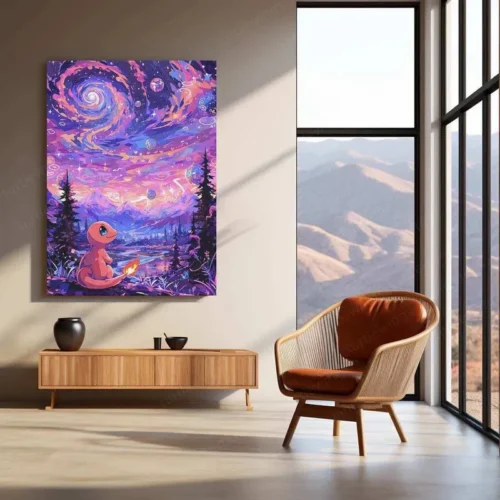 Charmander Pok?mon Illustration Poster ? Gazing into the Flame - Image 3