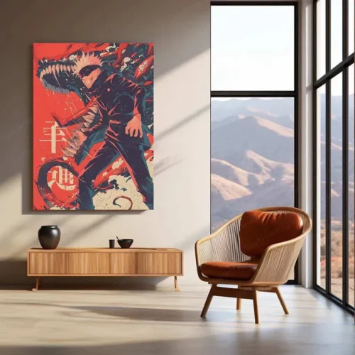 Satoru Gojo Metal Poster ? Jujutsu Kaisen Wall Art for Anime Fans - Image 3