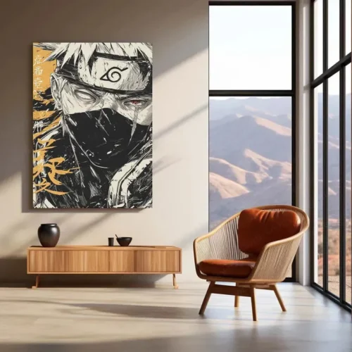 Kakashi Hatake Metal Poster | Naruto Anime Portrait 2 - Image 3