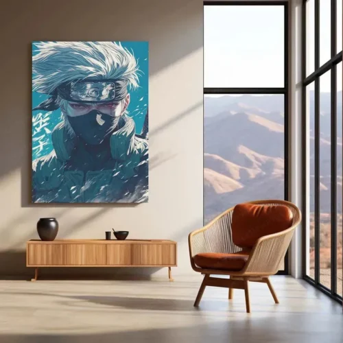 Kakashi Hatake Metal Poster | Naruto Anime Portrait 3 - Image 3